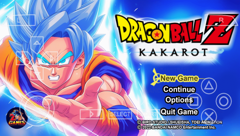 Dragon Ball Z Kakarot DBZ Shin Budokai 2 Mod ISO