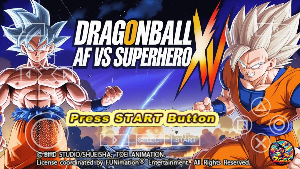 New DBZ TTT Xenoverse 2 Mod Dragon Ball AF Vs SuperHero PSP