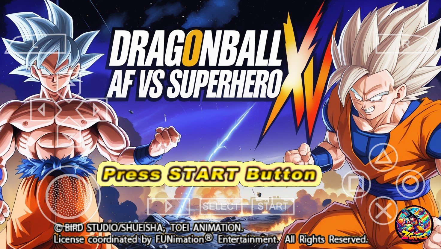 New DBZ TTT Xenoverse 2 Mod Dragon Ball AF Vs SuperHero PSP Game