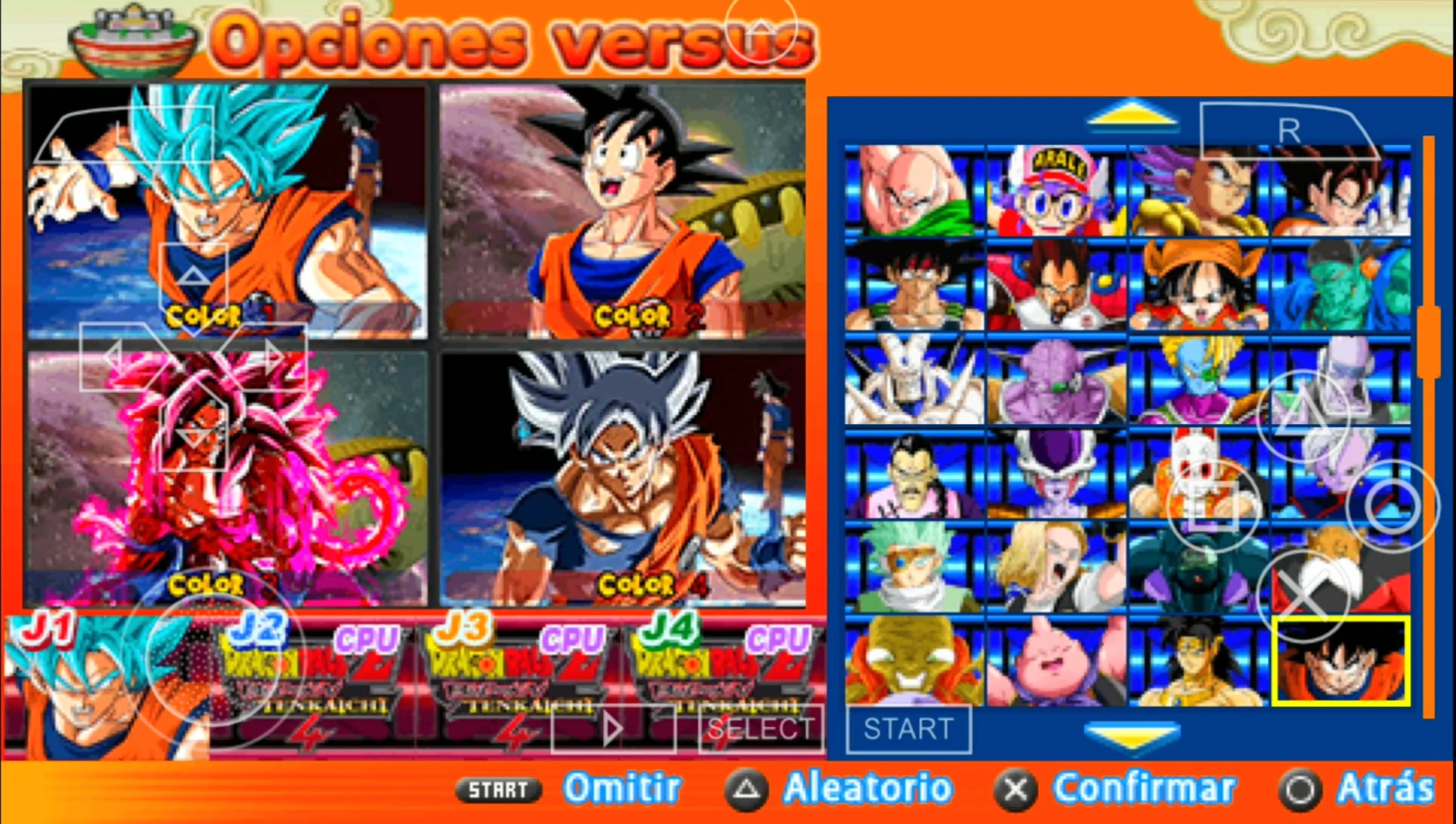 Dragon Ball Z Budokai Tenkaichi 4 Mod PPSSPP
