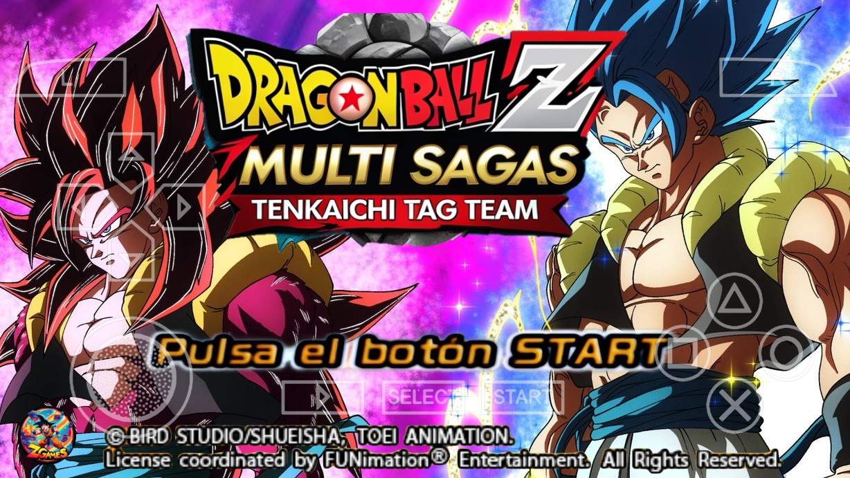 New Dragon Ball Multi Sagas Tenkaichi Tag Team Mod ISO PPSSPP
