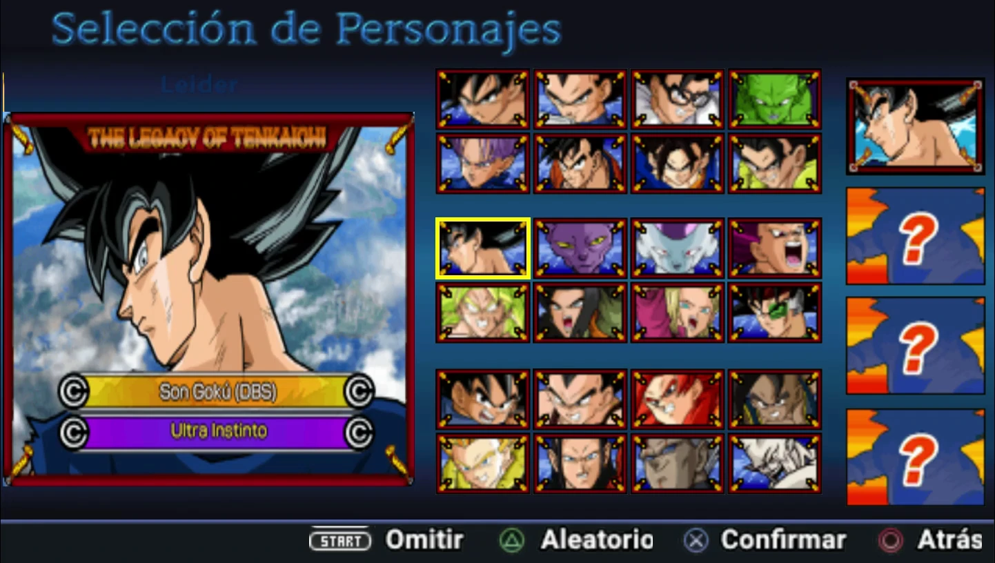 Dragon Ball Z Legacy of Tenkaichi Mod ISO