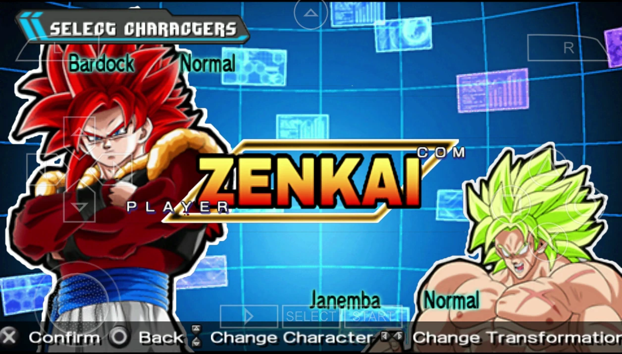 New Dragon Ball Z Shin Budokai Zenkai Mod ISO PPSSPP 4 Dragon Ball Zenkai Shin Budokai 2 Mod