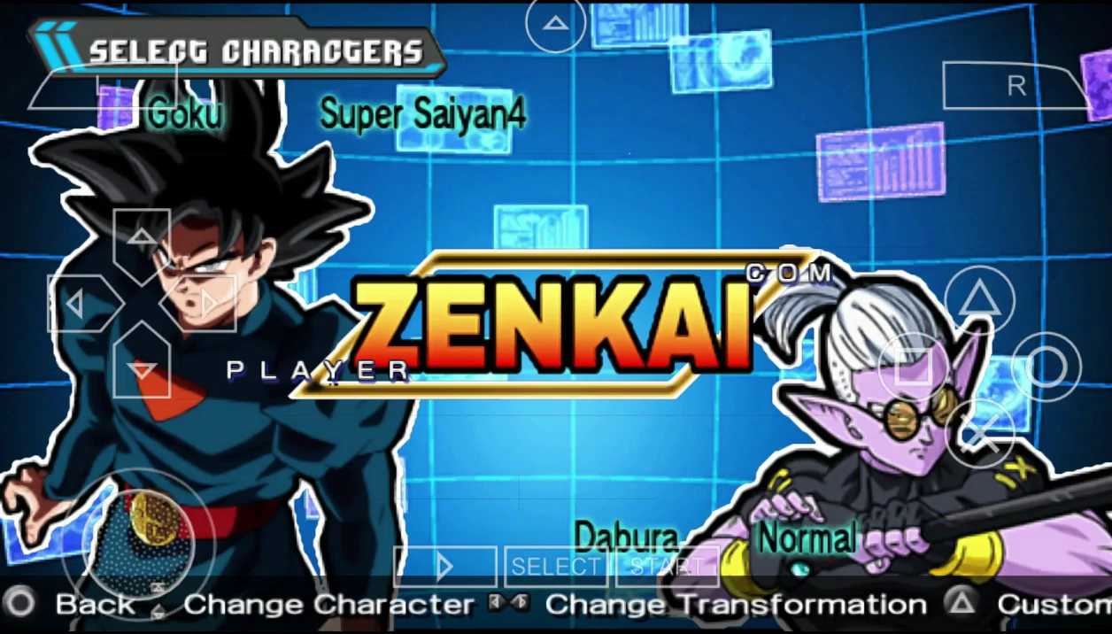 New Dragon Ball Z Shin Budokai Zenkai Mod ISO PPSSPP 5 New DBZ Shin Budokai 2 Zenkai Mod