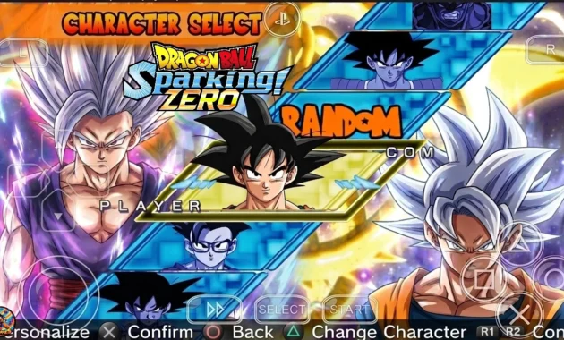 Dragon Ball Z Shin Budokai 2 Power Up Sparking Zero Mod PPSSPP