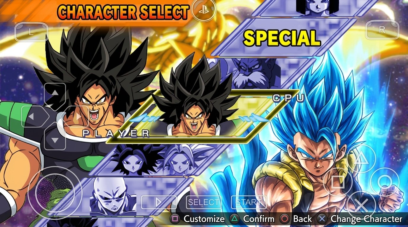 Power Up Sparking Zero mod special character select screen