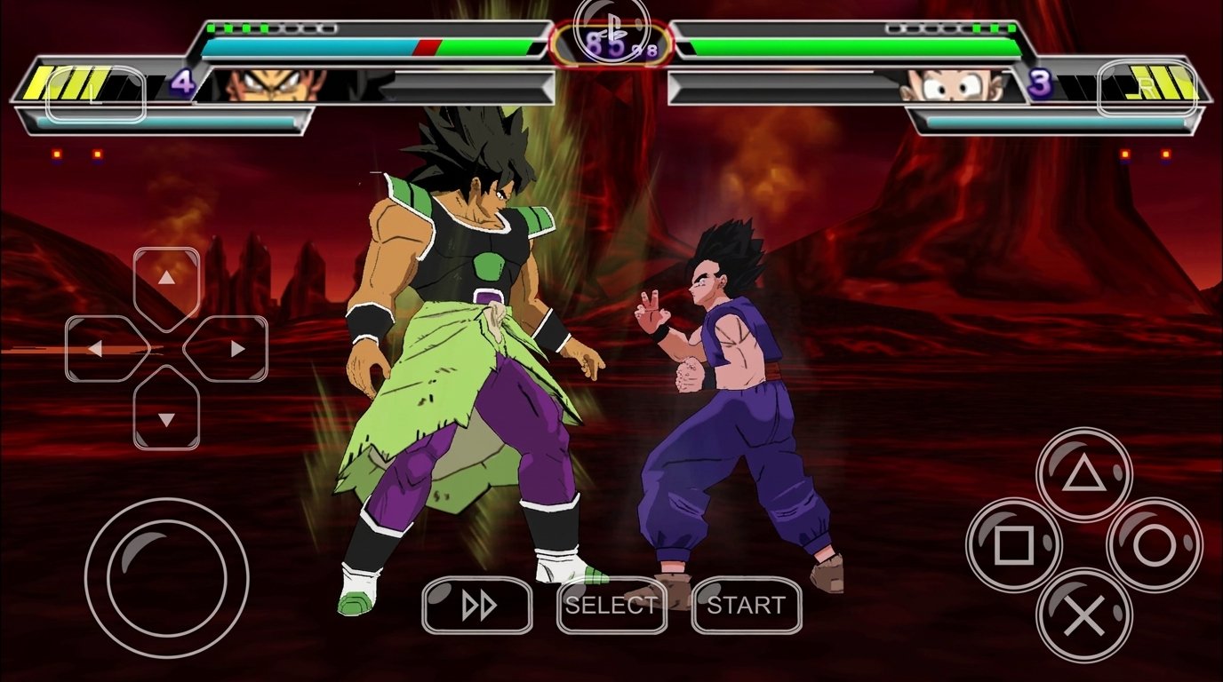 Power Up Sparking Zero mod battle gameplay on PPSSPP Android